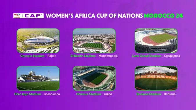 CAF, Morocco LOC Announce Match Venues for CAF Women’s Africa Cup of Nations (Morocco 2024)