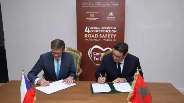 Morocco, Czech Republic Sign Agreement to Boost Road Safety Cooperation