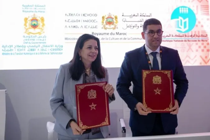 GITEX: Firmado un convenio para la digitalización de los servicios de la Biblioteca Nacional del Reino